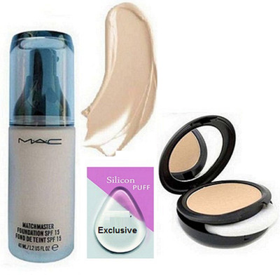 

Exclusive Silicon Puff & Matchmaster Foundation Mac & Mac Compact(Set of 3)
