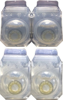 

CRYSTAL EYE grey hazel 2 pair monthly lens Monthly Contact Lens(0.0, grey, hazel, Pack of 2)