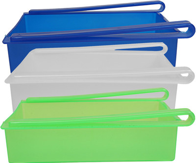 KUBER INDUSTRIES Plastic Grocery Container  - 700 ml(Pack of 3, Multicolor)