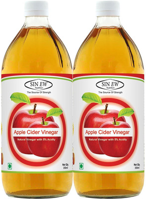 

Sinew Nutrition Without Mother of Vinegar 700 ml Apple Cider Vinegar(2x350 ml, Apple Flavored)