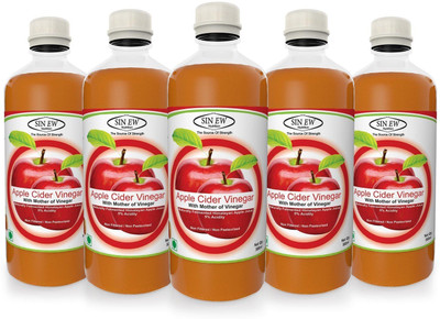 

Sinew Nutrition with Mother of Vinegar 2500 ml Apple Cider Vinegar(5x500 ml, Apple Flavored)
