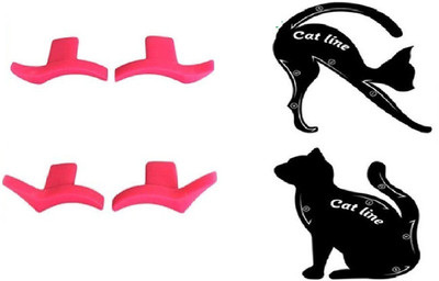 

CGT Professional Cat Eye Winged Eyeliner Stamp + Cat Line Eyeliner Stencil, Stamp Seal Eyeshadow Template Card For Beauty Makeup Cosmetic Tool Eyebrow Stencil(6)