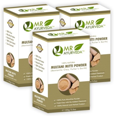 

MR Ayurveda Multani Mitti (Fuller's Earth) Face Pack - Pack of 3(300 g)