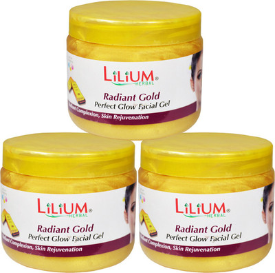 

Lilium Herbal Rediant Gold Facial Gel Pack of 3(200 ml)