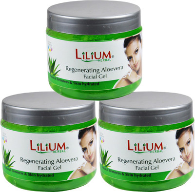 

Lilium Herbal Aloevera Facial Gel Pack of 3(200 ml)
