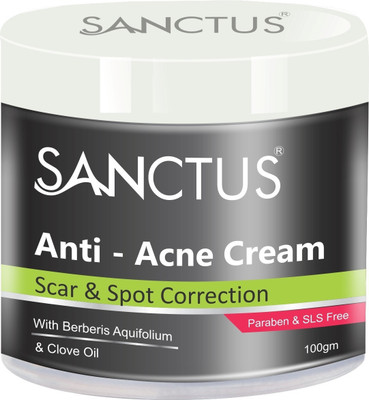 

SANCTUS Anti - Acne Cream (New Advanced Scar & Spot Correction Formula) - 100gm(100 g)