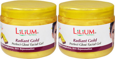 

Lilium Herbal Rediant Gold Facial Gel Pack of 2(200 ml)