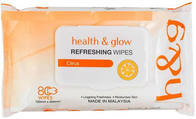 

Health & Glow Wet Wipes Citrus 80 Pieces(Pack of 80)