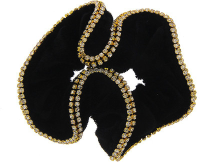 

Anuradha Art Jewellery Trendy Rubber Band Rubber Band(Black)