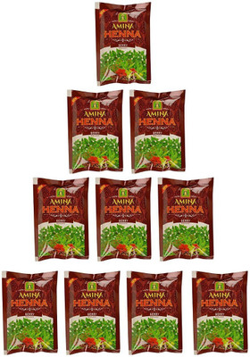 

Amina HEENA BURGANDY MEHENDI 300GM (PACK OF 10) Hair Color(BURGANDY)