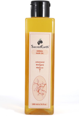 SacredEarth Herbal Hair Oil - With Jatamansi, Bhringraj and Hibiscus Hair Oil(200 ml)