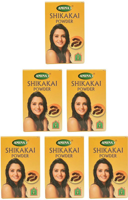 

Amina shikakai powder yellow packet pack of 6(480 g)