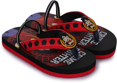 

SHIVA Boys Slip On Slipper Flip Flop(Black