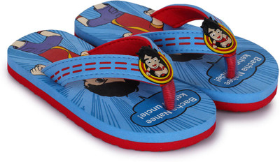SHIVA Boys Slip On Slipper Flip Flop(Blue, Sky blue