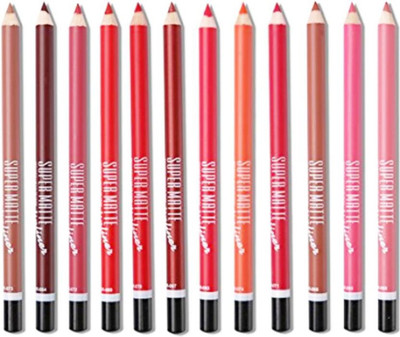 

bb menow SUPER MATTE (12PICE) MULTICOLOUR CERMY LIPLINER PENCLE (MULTICOLOUR)(MULTTICOLOUR)
