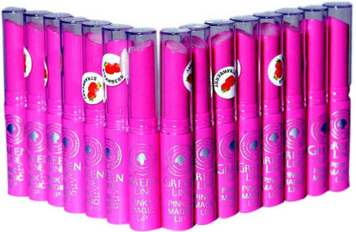 

Green line 'Green line' hot and bold matte lipstics in 15 combo set(Pink)