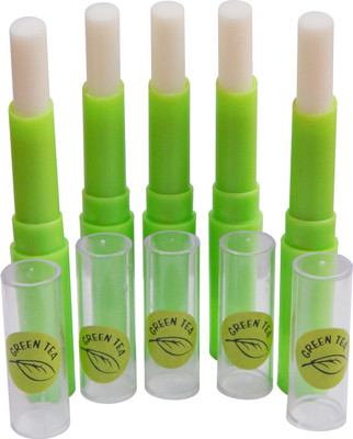 

firstzon™ green tea color changing moisturizing lipstick set of 6(multi)