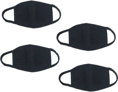 

surecare . Black Unisex Anti Fog/Dust Proof/Anti Pollution Breathable Face Mouth Protective Masks (Pack Of 4) Mask