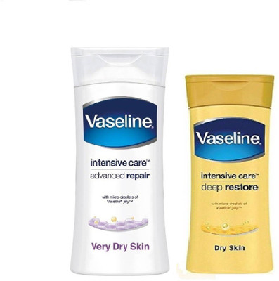 

Vaseline Intensive Care Advanced Repair Body Lotion (300 ml) & Deep Restore body lotion 100ml(400 ml)