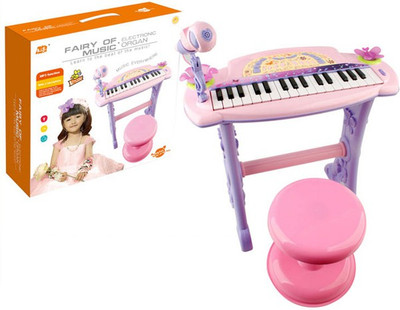 

ICE TREE Fairy of Music Girl's Electronic Organ Set Kids Piano(Pink)