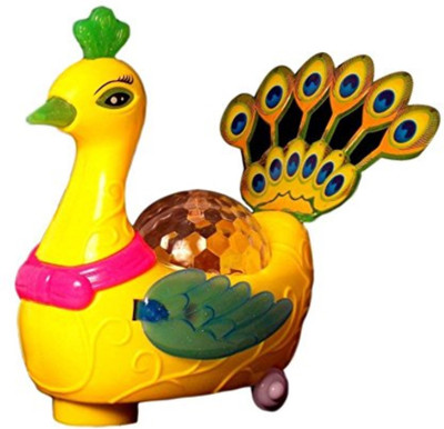 

TOYGALAXY Colourful Peacock with Flashing Light and Sound Toy for Kids(Multicolor)