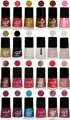 

Fabia Nail Polish (M89) MULTICOLOR(Pack of 24)