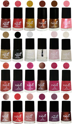 

Fabia Nail Polish (M21) multicolors(Pack of 24)
