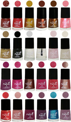

Fabia Nail Polish (M42) multicolors(Pack of 24)