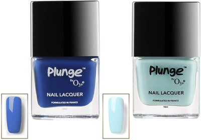 

O3+ Dream Blue and Palais Royal Nail Paint Polish Lacquer Color Shade Combo Pack Blue and Dark Blue(Pack of 2)