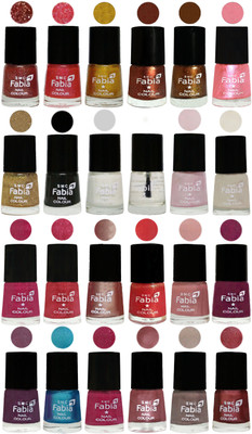 

Fabia Nail Polish (M127) multicolors(Pack of 24)