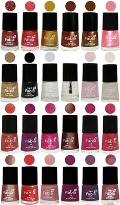 

Fabia Nail Polish (M03) MULTICOLOR(Pack of 24)