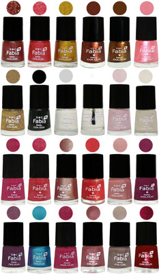

Fabia Nail Polish (M132) MULTICOLOR(Pack of 24)