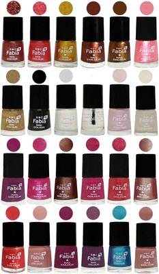 

Fabia Nail Polish (M40) MULTICOLOR(Pack of 24)