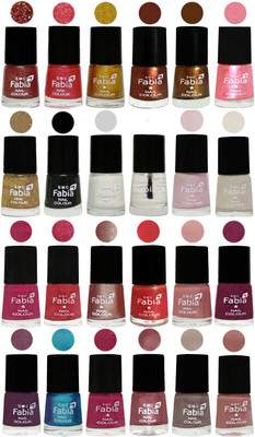 

Fabia Nail Polish (M121) multicolors(Pack of 24)