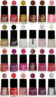 

Fabia Nail Polish (M29) Jerry Wine-Jerry Pink-Jerry Golden-Light Jerry Coffee-Dark Golden-Jerry Peach-Light Golden-Black-White-Top Coat-Lychee-Light Cream-Dark Peach-Shock Pink-Pink-Light Coffee-Magenta-Shock Pink Light-Light Nude-Red Orange-Shrimp Pastel