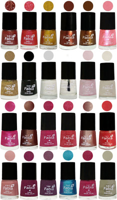 

Fabia Nail Polish (M73) MULTICOLOR(Pack of 24)