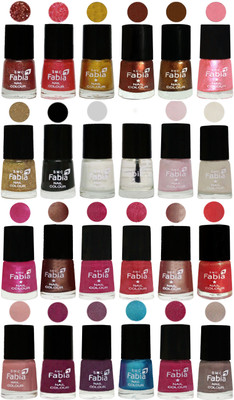

Fabia Nail Polish (M61) MULTICOLOR(Pack of 24)