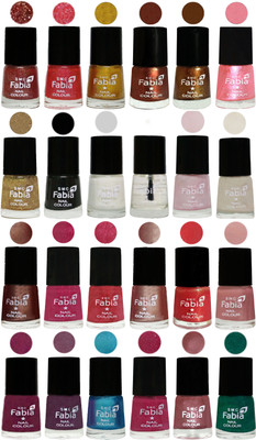 

Fabia Nail Polish (M114) Jerry Wine-Jerry Pink-Jerry Golden-Light Jerry Coffee-Dark Golden-Jerry Peach-Light Golden-Black-White-Top Coat-Lychee-Light Cream-Light Coffee-Magenta-Shock Pink Light-Light Nude-Red Orange-Shrimp Pastell-Cherry Blossom-Light Jam