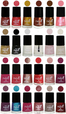

Fabia Nail Polish (M122) multicolors(Pack of 24)