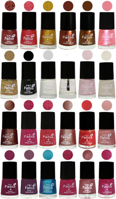 

Fabia Nail Polish (M92) Jerry Wine-Jerry Pink-Jerry Golden-Light Jerry Coffee-Dark Golden-Jerry Peach-Light Golden-Black-White-Top Coat-Lychee-Light Cream-Light Coffee-Magenta-Shock Pink Light-Light Nude-Red Orange-Shrimp Pastell-Cherry Blossom-Light Jam-