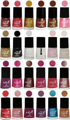 

Fabia Nail Polish (M38) multicolors(Pack of 24)