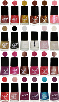 

Fabia Nail Polish (M55) Jerry Wine-Jerry Pink-Jerry Golden-Light Jerry Coffee-Dark Golden-Jerry Peach-Light Golden-Black-White-Top Coat-Lychee-Light Cream-Shock Pink-Pink-Light Coffee-Magenta-Shock Pink Light-Light Nude-Red Orange-Shrimp Pastell-Cherry Bl