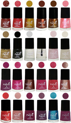 

Fabia Nail Polish (M57) multicolors(Pack of 24)