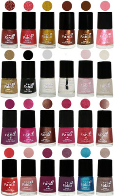 

Fabia Nail Polish (M33) Jerry Wine-Jerry Pink-Jerry Golden-Light Jerry Coffee-Dark Golden-Jerry Peach-Light Golden-Black-White-Top Coat-Lychee-Light Cream-Shock Pink-Pink-Light Coffee-Magenta-Shock Pink Light-Light Nude-Red Orange-Shrimp Pastell-Cherry Bl