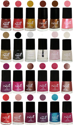 

Fabia Nail Polish (M31) MULTICOLOR(Pack of 24)
