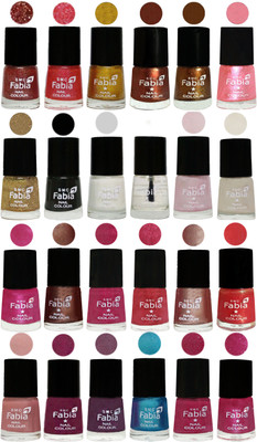 

Fabia Nail Polish (M65) MULTICOLOR(Pack of 24)