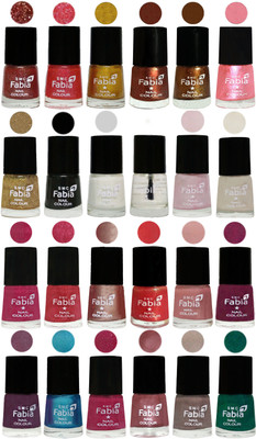 

Fabia Nail Polish (M140) MULTICOLOR(Pack of 24)