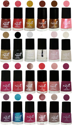 

Fabia Nail Polish (M138) Jerry Wine-Jerry Pink-Jerry Golden-Light Jerry Coffee-Dark Golden-Jerry Peach-Light Golden-Black-White-Top Coat-Lychee-Light Cream-Magenta-Shock Pink Light-Light Nude-Red Orange-Shrimp Pastell-Cherry Blossom-Light Jam-Denim-Hot Ma