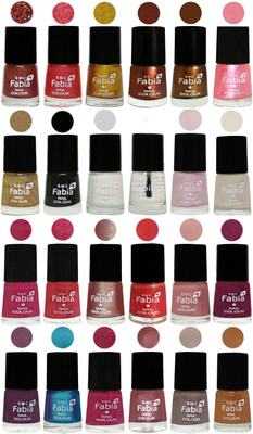 

Fabia Nail Polish (M119) multicolors(Pack of 24)