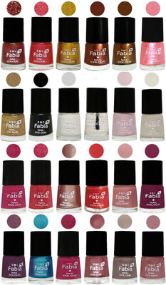 

Fabia Nail Polish (M128) MULTICOLOR(Pack of 24)